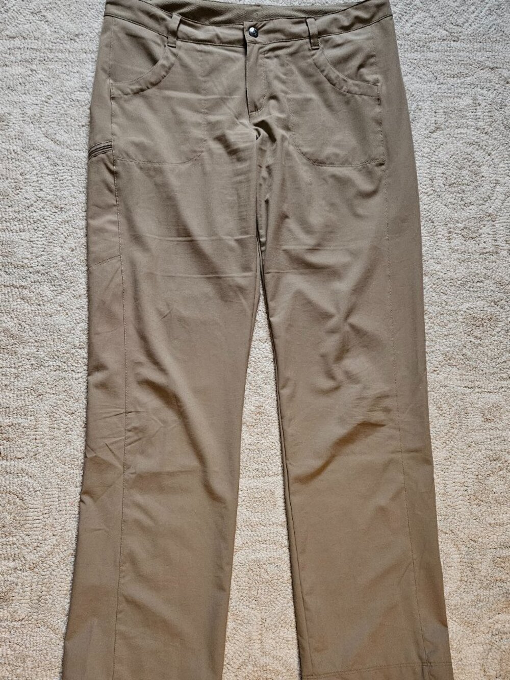 Patagonia Women's Hiking Pants Tan Beige Size 12 Lightweight Pockets Outdoor